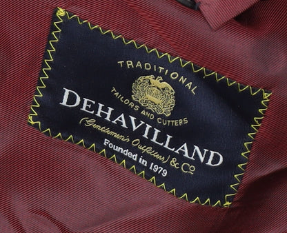 Mens UK Size 40 Dehavilland Regular Black Suit Jacket
