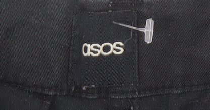 ASOS Men's Black Chino Shorts - Size 32, Regular Fit