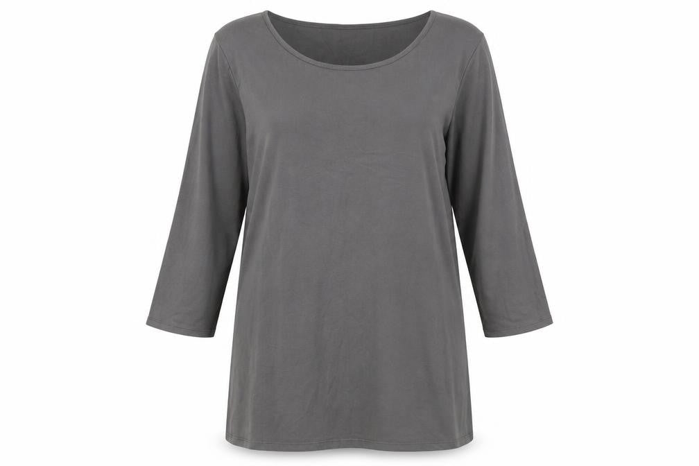 Womens UK Size XL fransa Grey Tunic T-Shirt