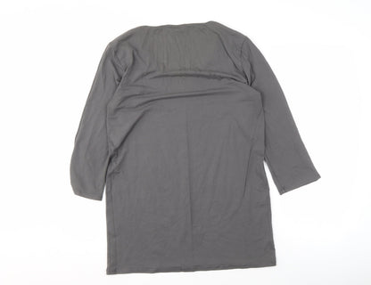 Womens UK Size XL fransa Grey Tunic T-Shirt