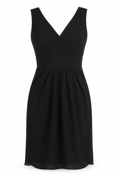 Coast Women's Black Size 12 Elegant Pleated Dress