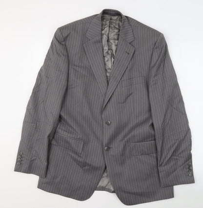 Mens UK Size 42 Jeff Banks Regular Grey Suit Jacket