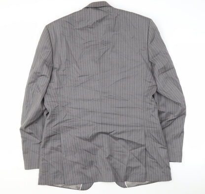 Mens UK Size 42 Jeff Banks Regular Grey Suit Jacket