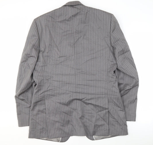 Mens UK Size 42 Jeff Banks Regular Grey Suit Jacket