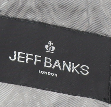 Mens UK Size 42 Jeff Banks Regular Grey Suit Jacket