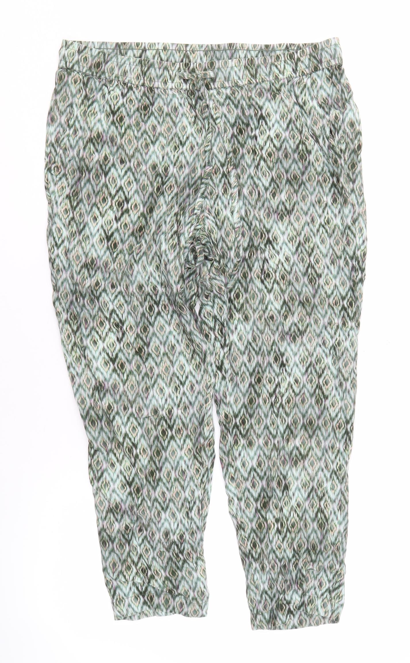 Hush Women's Multicoloured Cropped Trousers