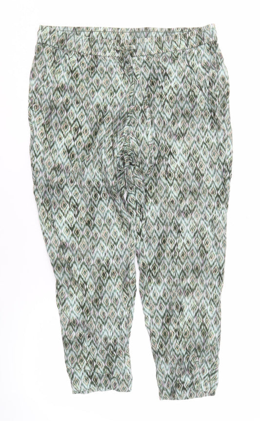 Hush Women's Multicoloured Cropped Trousers