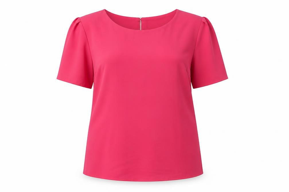 Womens UK Size 12 Oasis Pink Basic Blouse
