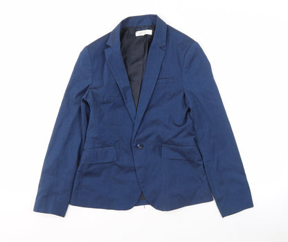 H&M Teens Blue Blazer, Single Breasted, Size 24
