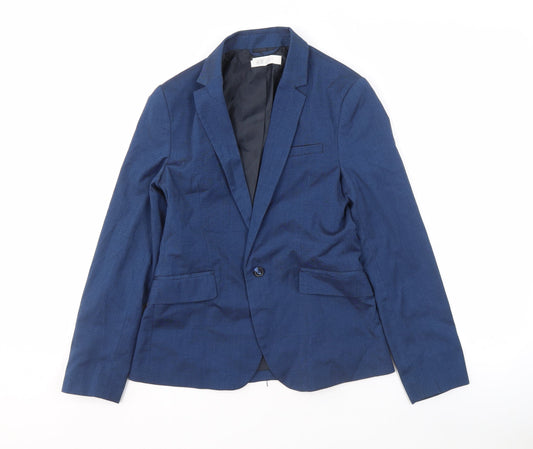 H&M Teens Blue Blazer, Single Breasted, Size 24