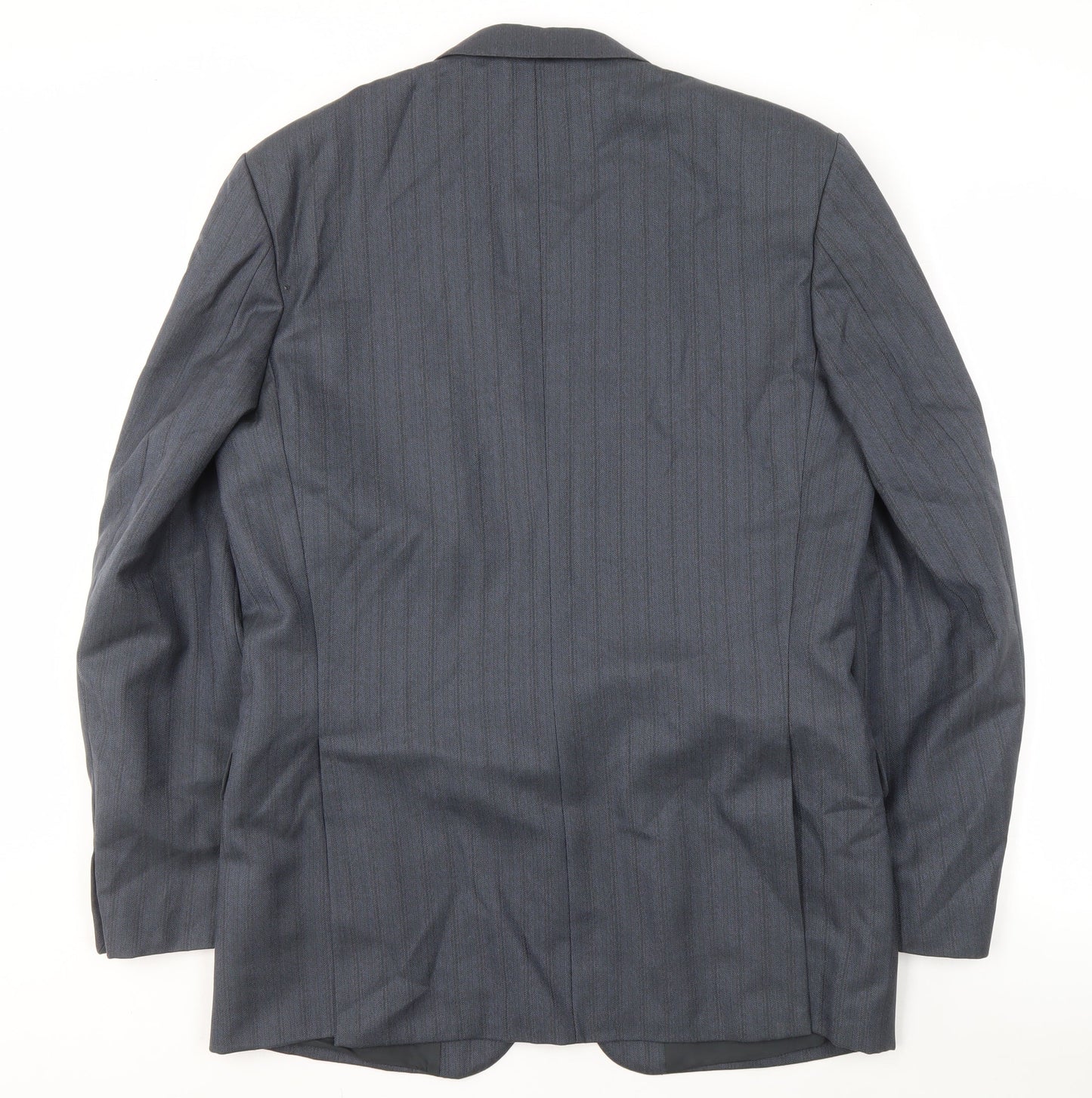Wellington Men's Grey Striped Blazer 40L
