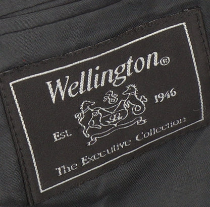 Wellington Men's Grey Striped Blazer 40L