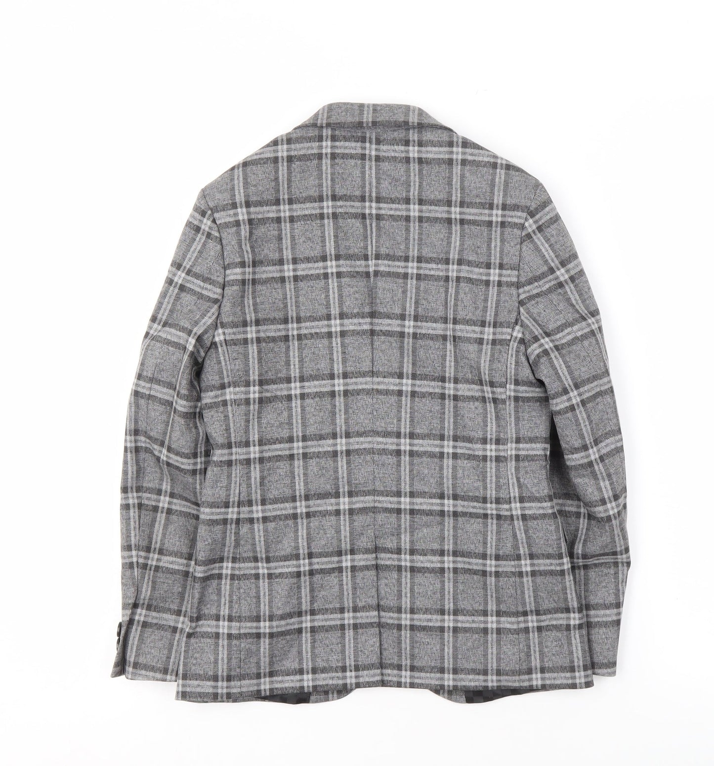 Next Boys Grey Check Suit Jacket 9 Years Slim Fit