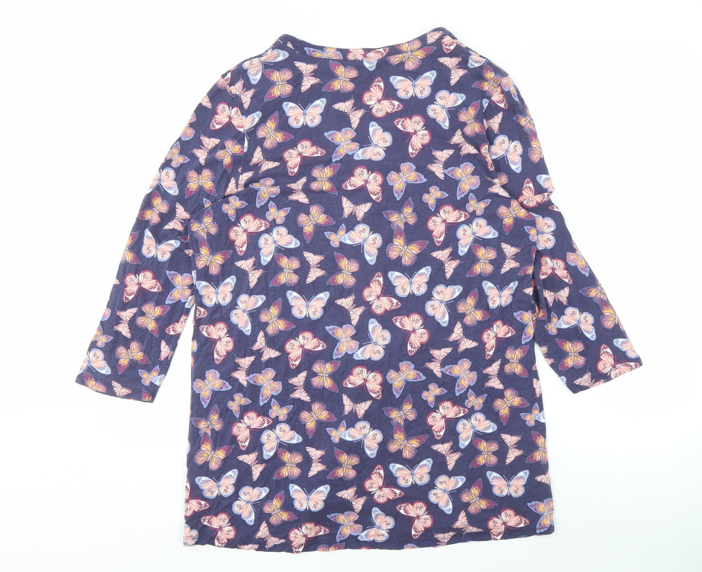 Bonmarché Women's Multicoloured V-Neck Button-Up Top