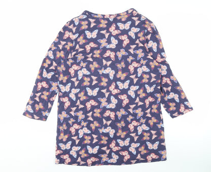 Bonmarché Women's Multicoloured V-Neck Button-Up Top