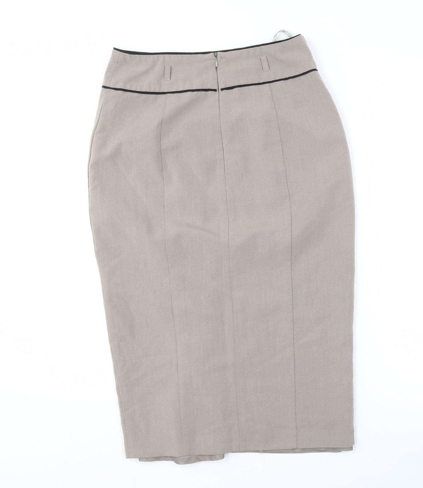 Marks and Spencer Women's Beige Midi Pencil Skirt Size 10