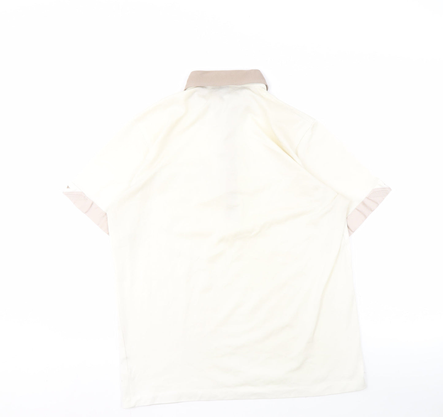 Gabicci Men's Beige Polo Shirt, M, Button Accents