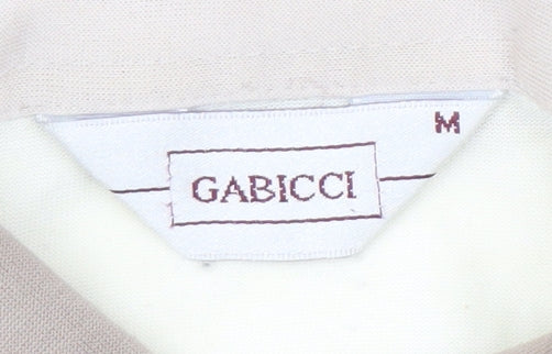 Gabicci Men's Beige Polo Shirt, M, Button Accents