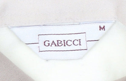 Gabicci Men's Beige Polo Shirt, M, Button Accents