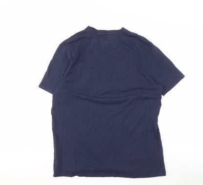 Grand & Hills Men's Blue XL T-Shirt, City Logo, Short Sleeve