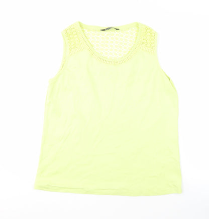 Womens UK Size 18 Bonmarché Yellow Basic Tank