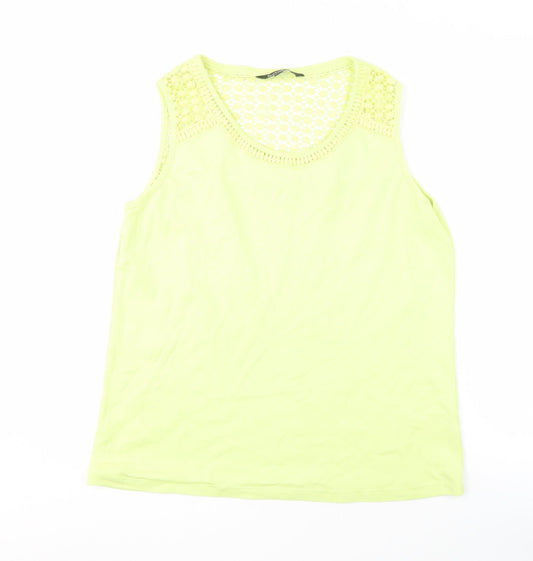 Womens UK Size 18 Bonmarché Yellow Basic Tank