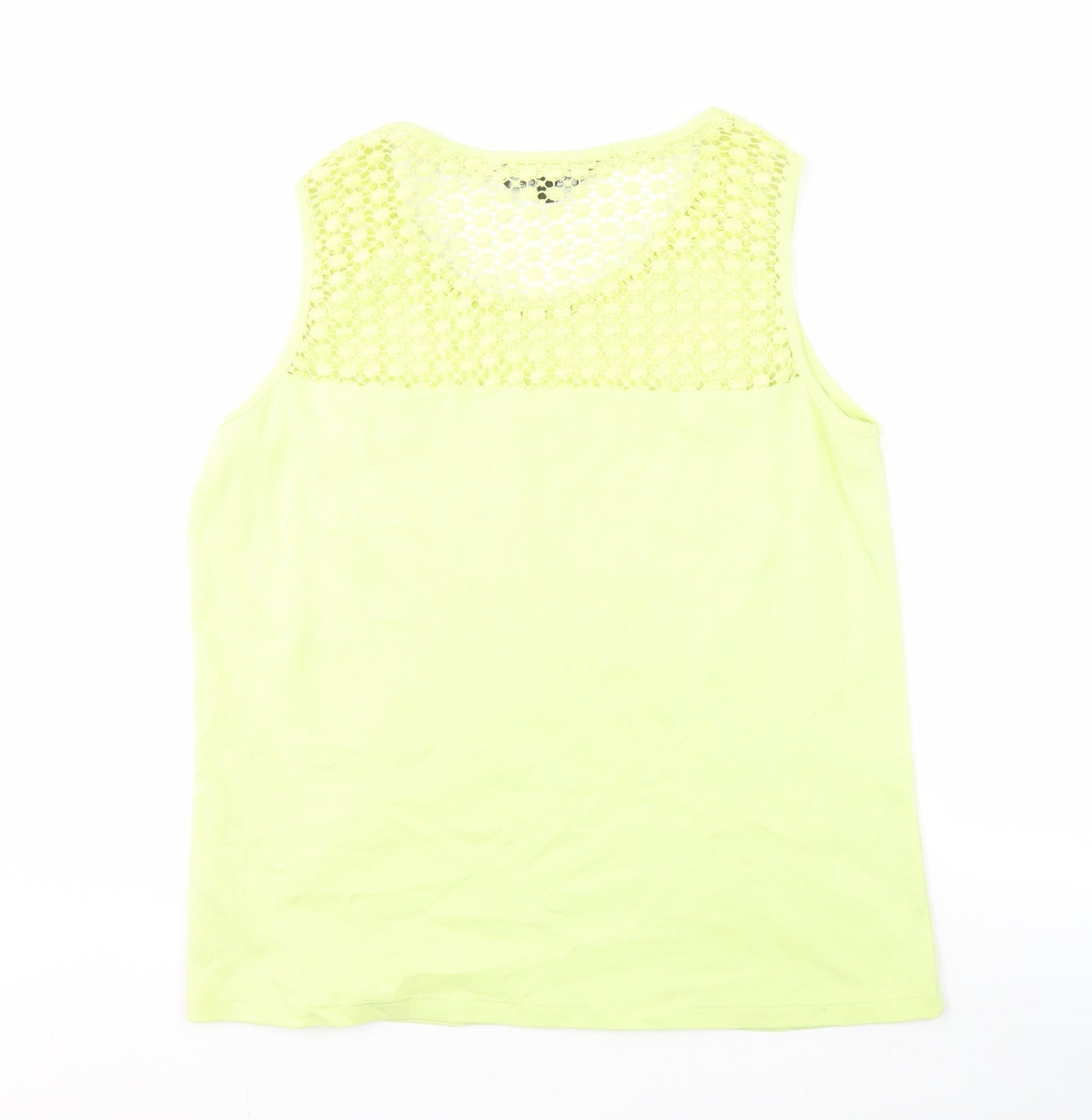 Womens UK Size 18 Bonmarché Yellow Basic Tank