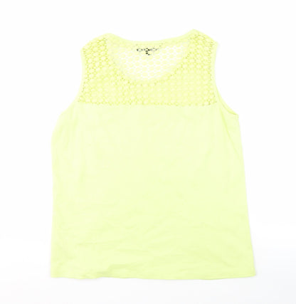 Womens UK Size 18 Bonmarché Yellow Basic Tank