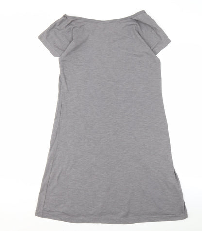 Hot Chili Women's Grey Geometric Print Dress M