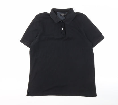 Banana Republic Men's Black Polo Shirt, Size L