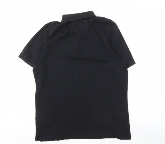 Banana Republic Men's Black Polo Shirt, Size L