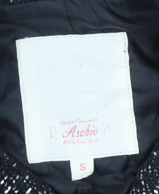 Asobio Women's Black Tweed Military Jacket, Size S