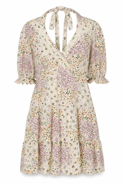 Next Womens Floral Viscose Dress, Multicoloured, Size 8