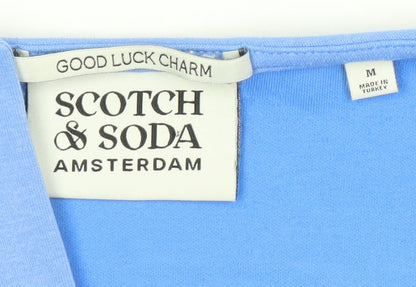 Womens UK Size M Scotch & Soda Blue Basic Blouse