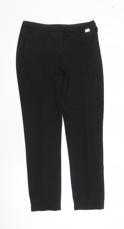 STAR Women's Black Straight Trousers, Size 10
