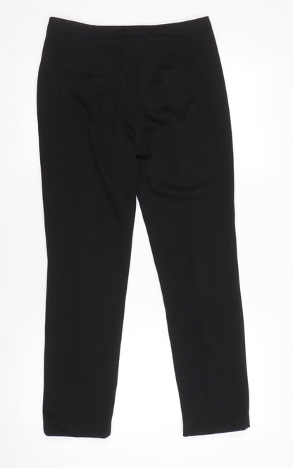 STAR Women's Black Straight Trousers, Size 10