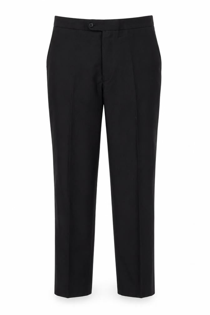 Mens UK Size 36 in Burton Regular Fit Formal Black Trousers