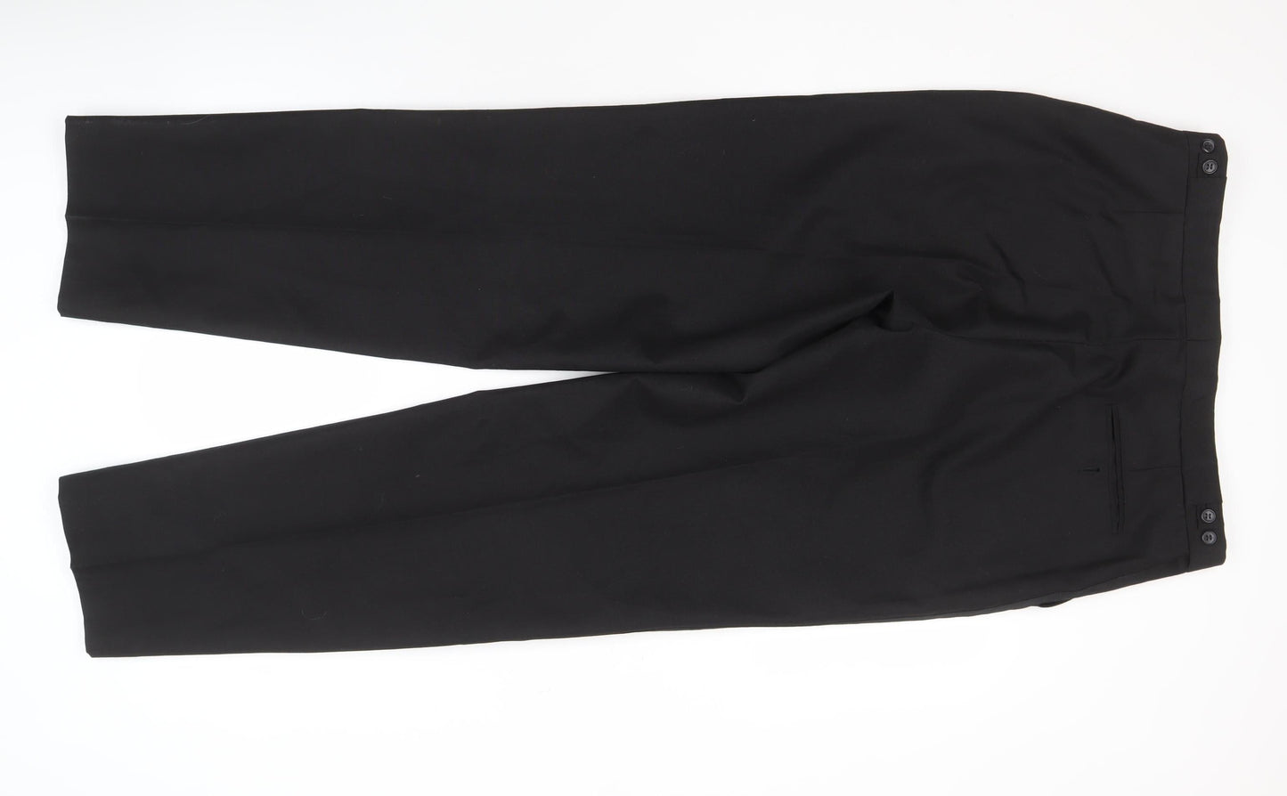 Burton Men's Black Trousers 36 in Regular Fit Formal