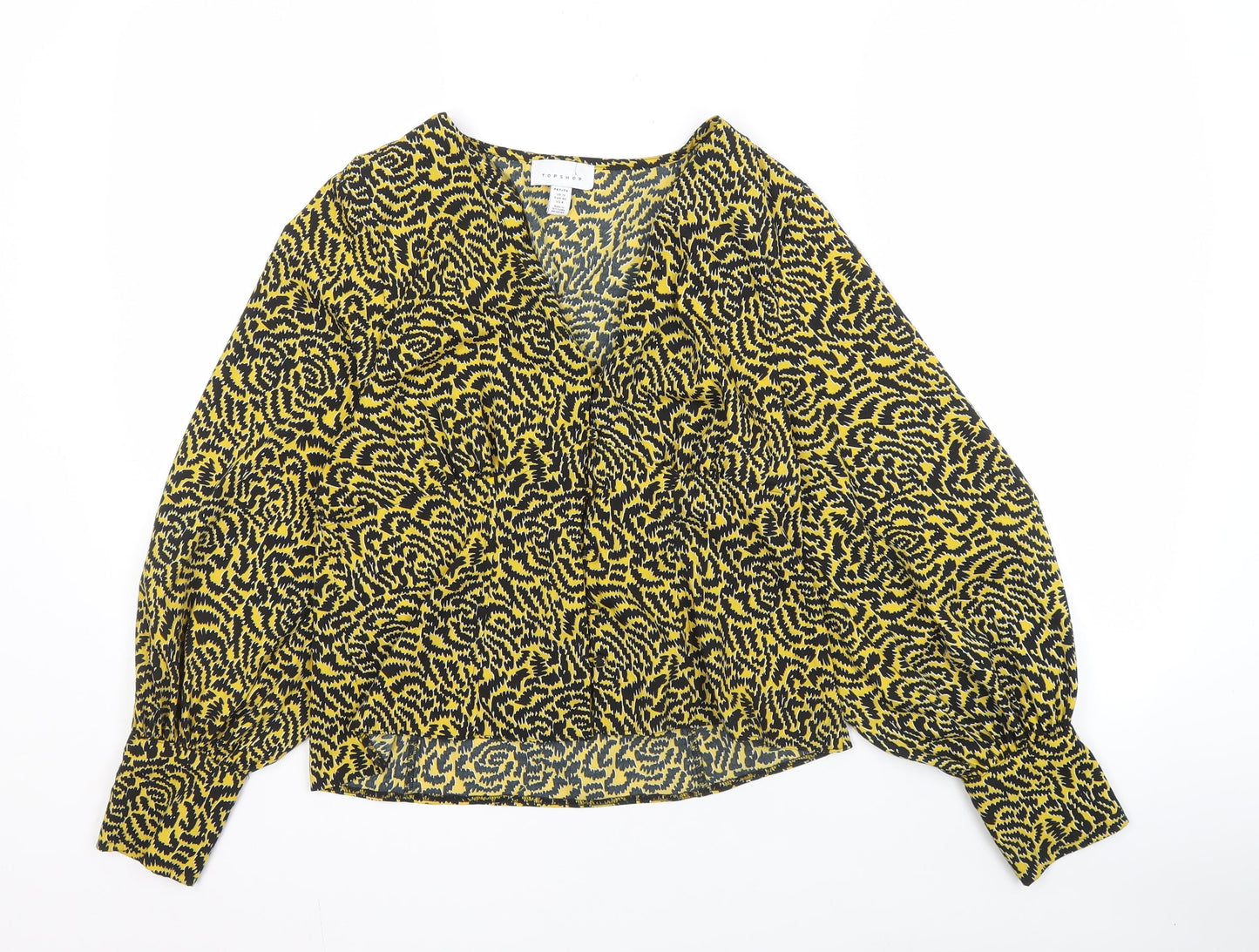 Womens UK Size 12 Topshop Multicoloured Basic Blouse