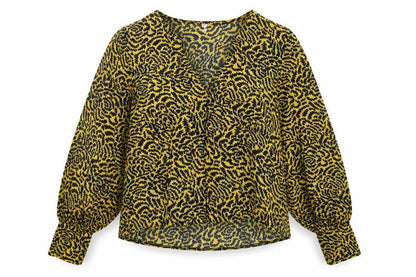 Womens UK Size 12 Topshop Multicoloured Basic Blouse