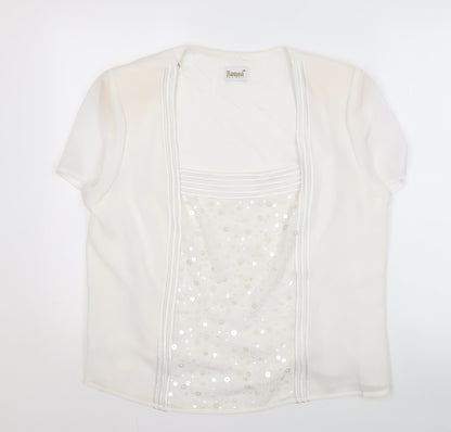 Womens UK Size 20 Roman Originals White Basic Blouse