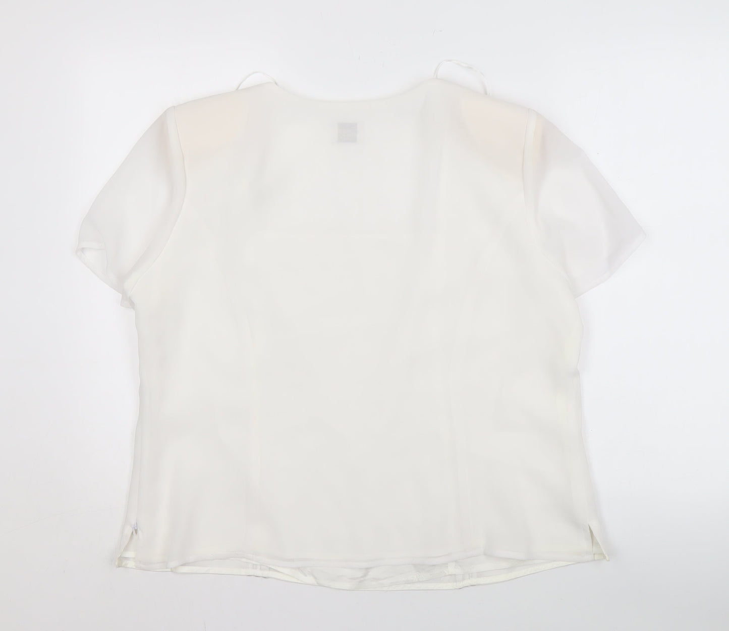 Womens UK Size 20 Roman Originals White Basic Blouse