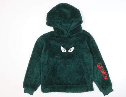 The Grinch Unisex Adults Green Hooded Jumper