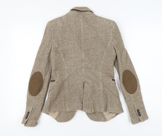 Zara Basic Women's Beige Flecked Blazer, Size S