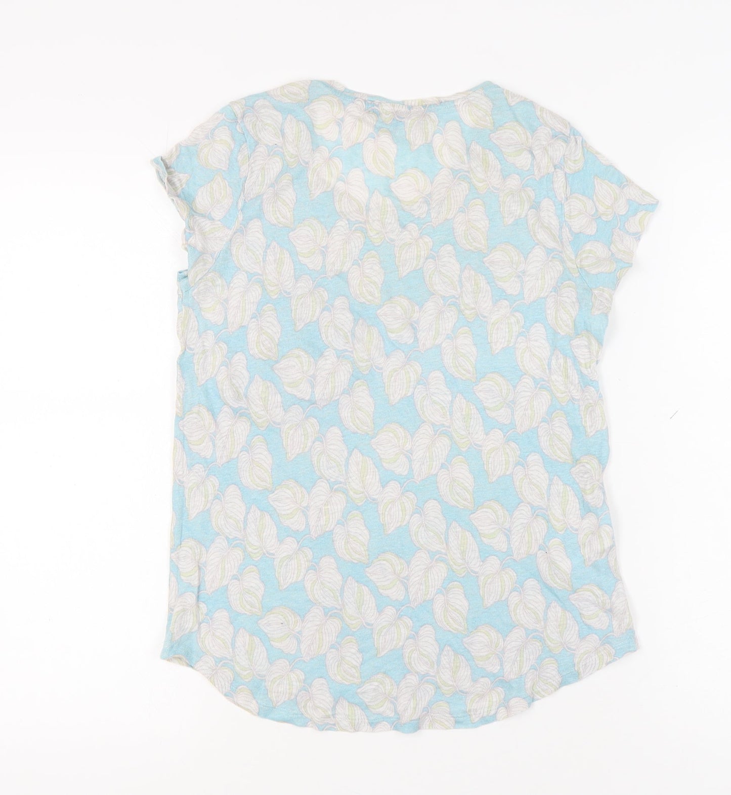 Womens UK Size 10 Laura Ashley Blue Basic T-Shirt