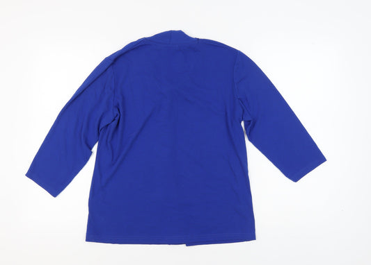 Isle Collection Women's Blue 3/4 Sleeve Top - Size L