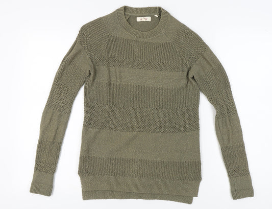 Womens UK Size 6 Fat Face Green Pullover Jumper