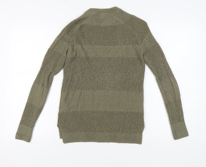 Womens UK Size 6 Fat Face Green Pullover Jumper