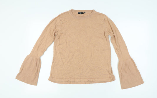 Womens UK Size 12 Brave Soul Beige Pullover Jumper