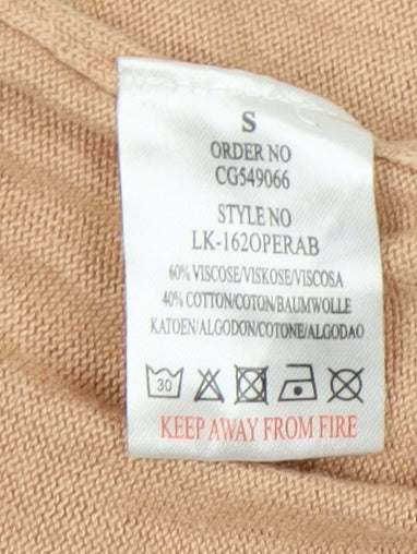 Womens UK Size 12 Brave Soul Beige Pullover Jumper